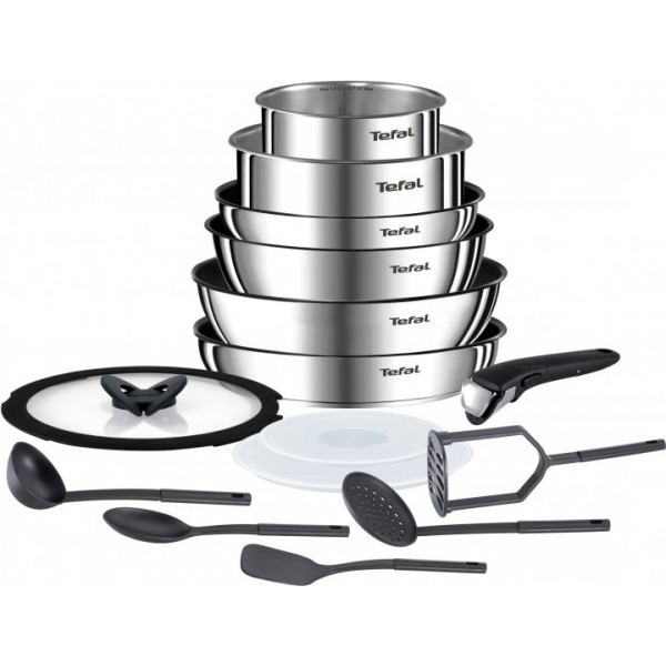 Фото - Набор посуды со съемной ручкой Tefal L925SF14 Ingenio Emotion 15 пр