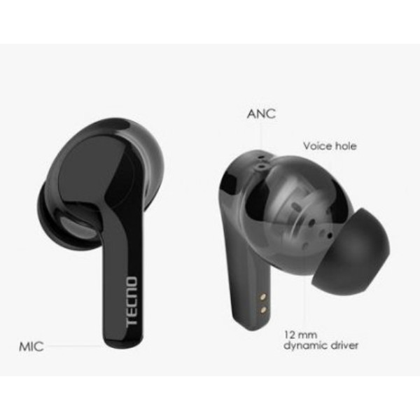 Фото - Навушники вкладиші бездротові TWS Tecno Hipods H3 Black