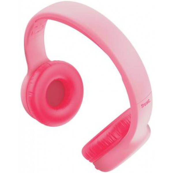 Фото - Навушники накладні бездротові Trust Nouna Kids, Wireless, Mic, Pink (25274)