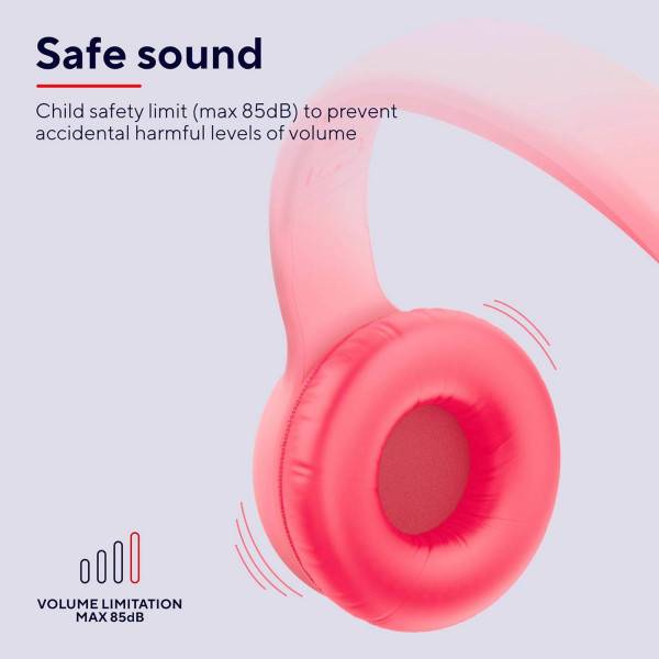 Фото - Навушники накладні дротові Trust Nouna Headphones mini-jack, Mic Pink (25277)
