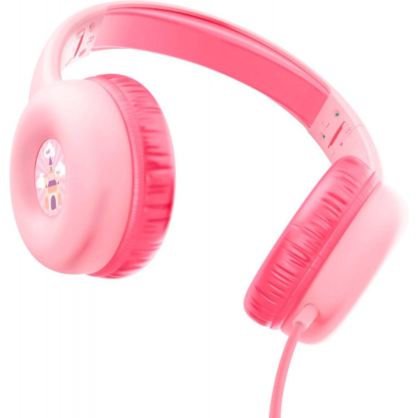 Фото - Навушники накладні дротові Trust Nouna Headphones mini-jack, Mic Pink (25277)