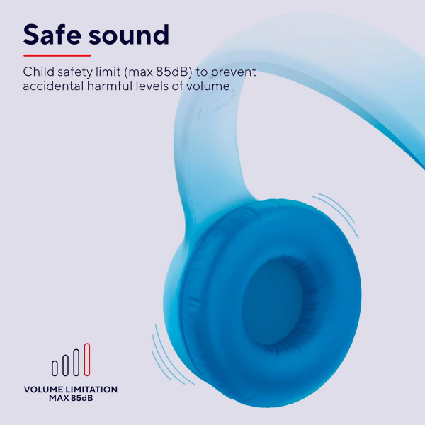 Фото - Навушники накладні дротові Trust Nouna Headphones mini-jack, Mic Blue (25278)