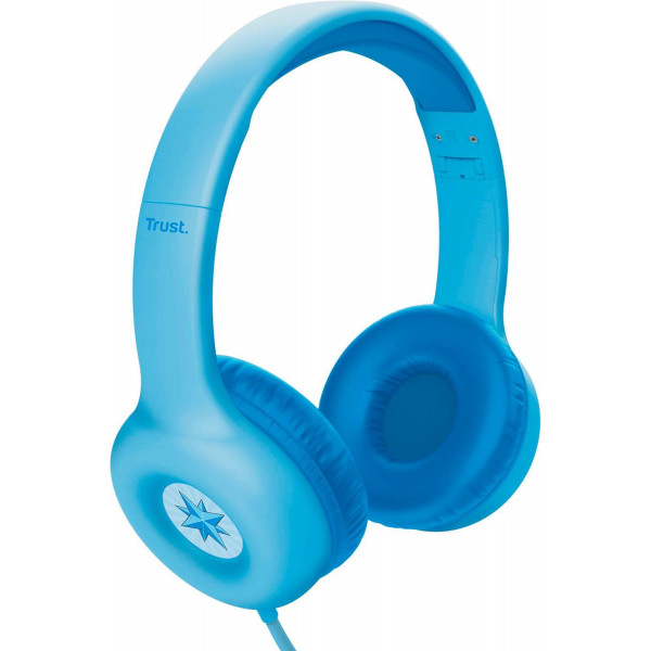 Фото - Навушники накладні дротові Trust Nouna Headphones mini-jack, Mic Blue (25278)