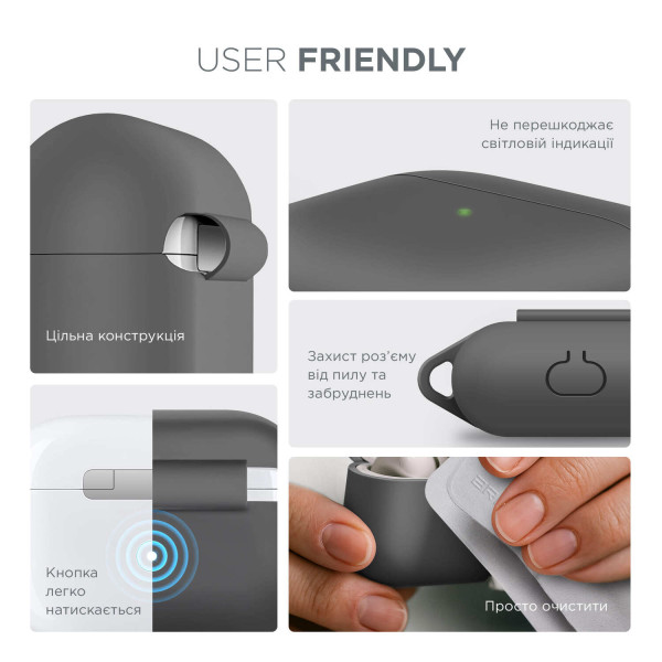 Фото - Чехол для наушников Armorstandart Hang Case for Apple AirPods 3 Advanced ash (ARM60306)