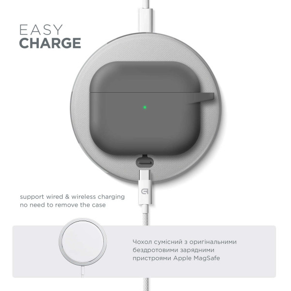 Фото - Чехол для наушников Armorstandart Hang Case for Apple AirPods 3 Advanced ash (ARM60306)
