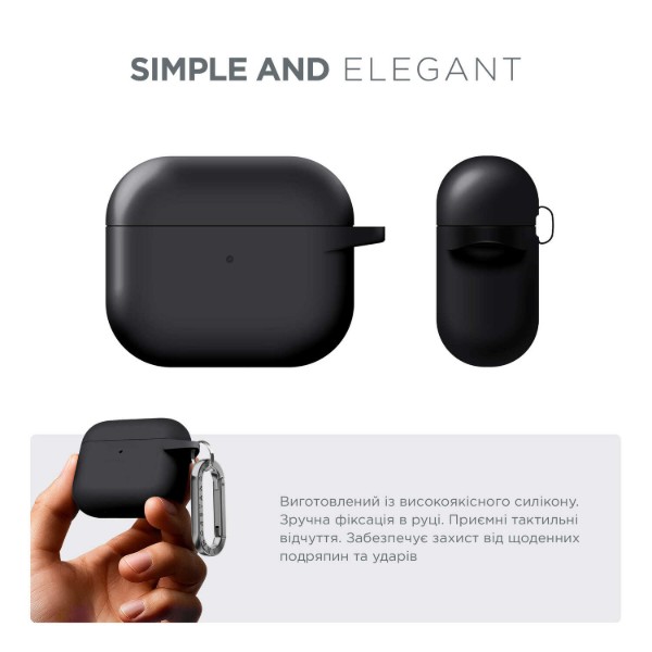 Фото - Чохол для навушників Armorstandart Hang Case for Apple AirPods 3 Black (ARM60308)