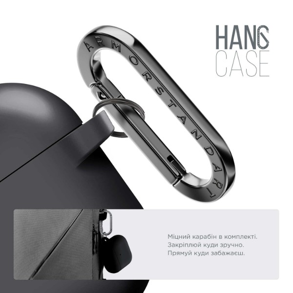 Фото - Чохол для навушників Armorstandart Hang Case for Apple AirPods 3 Black (ARM60308)