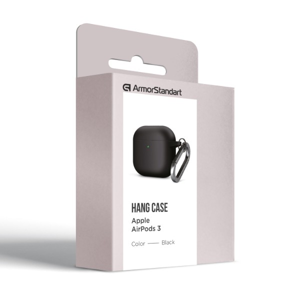 Фото - Чохол для навушників Armorstandart Hang Case for Apple AirPods 3 Black (ARM60308)