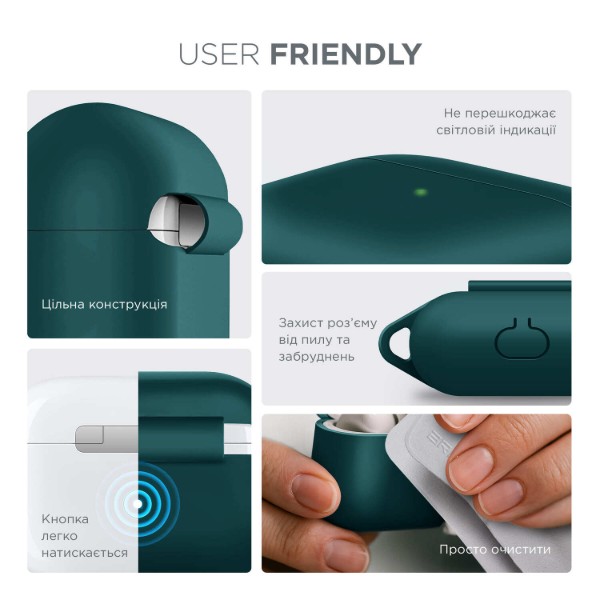 Фото - Чохол для навушників Armorstandart Hang Case for Apple AirPods 3 Dark Green (ARM60309)