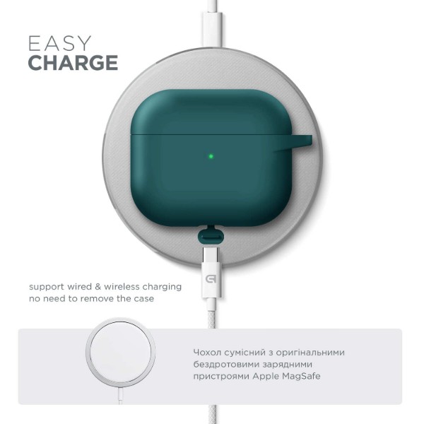 Фото - Чохол для навушників Armorstandart Hang Case for Apple AirPods 3 Dark Green (ARM60309)