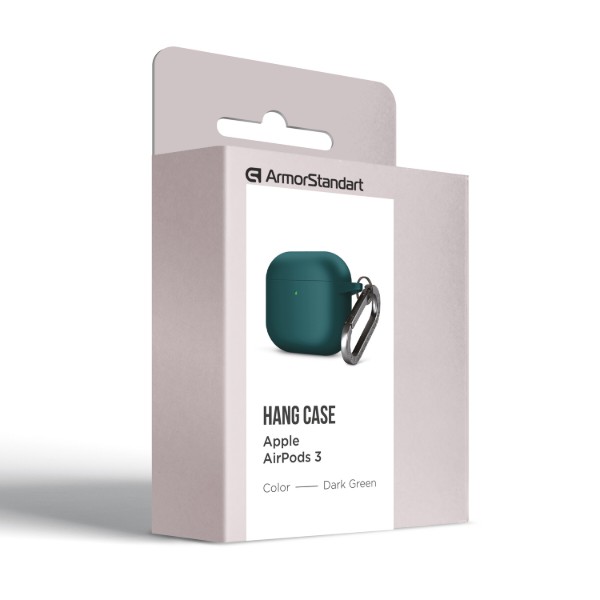Фото - Чохол для навушників Armorstandart Hang Case for Apple AirPods 3 Dark Green (ARM60309)