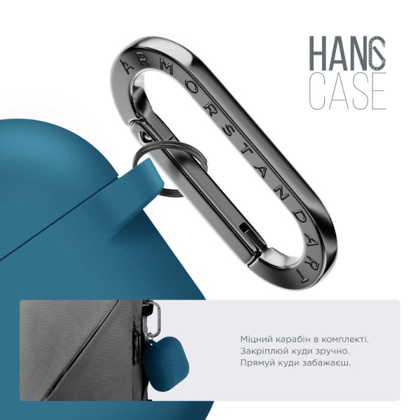Фото - Чохол для навушників Armorstandart Hang Case for Apple AirPods 3 Lake Blue (ARM60310)