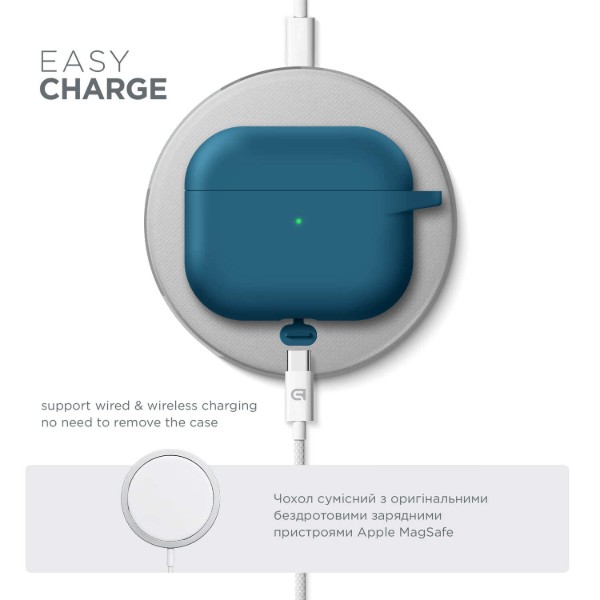 Фото - Чохол для навушників Armorstandart Hang Case for Apple AirPods 3 Lake Blue (ARM60310)