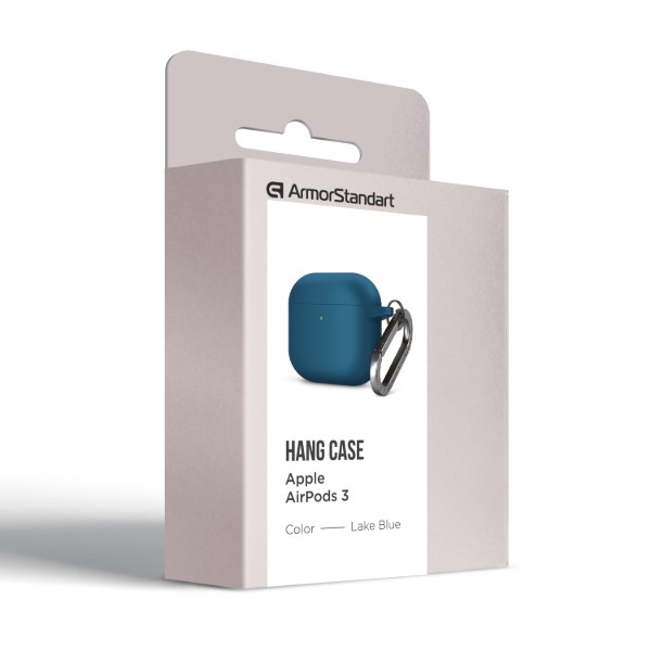 Фото - Чохол для навушників Armorstandart Hang Case for Apple AirPods 3 Lake Blue (ARM60310)