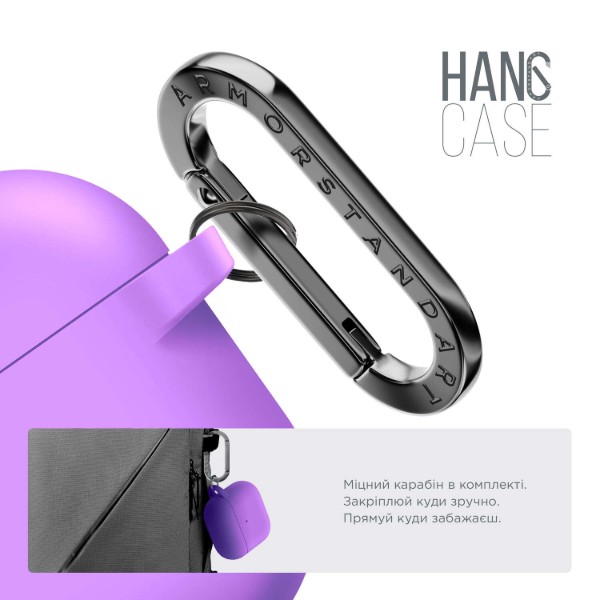 Фото - Чохол для навушників Armorstandart Hang Case for Apple AirPods 3 Purple (ARM60317)