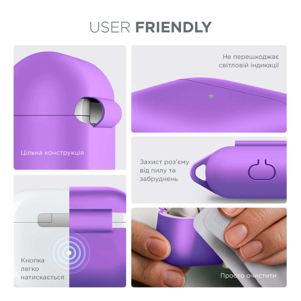 Фото - Чохол для навушників Armorstandart Hang Case for Apple AirPods 3 Purple (ARM60317)