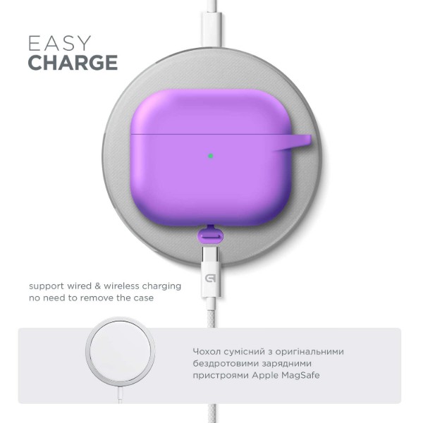 Фото - Чохол для навушників Armorstandart Hang Case for Apple AirPods 3 Purple (ARM60317)