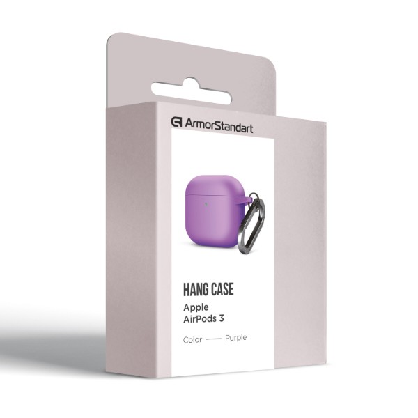 Фото - Чохол для навушників Armorstandart Hang Case for Apple AirPods 3 Purple (ARM60317)