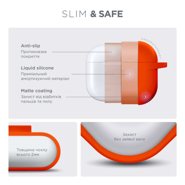 Фото - Чехол для наушников Armorstandart Hang Case for Apple AirPods 3 Orange (ARM60318)