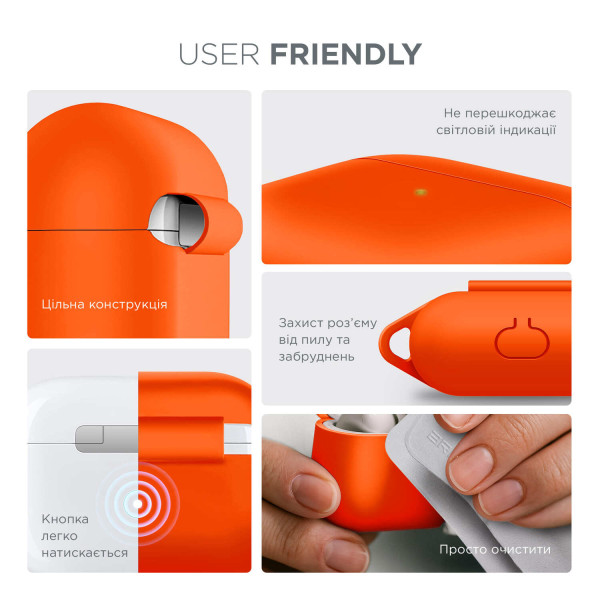 Фото - Чехол для наушников Armorstandart Hang Case for Apple AirPods 3 Orange (ARM60318)