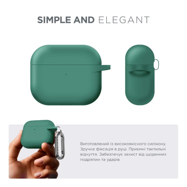 Фото - Чохол для навушників Armorstandart Hang Case for Apple AirPods 3 Pine Needle Green (ARM60319)