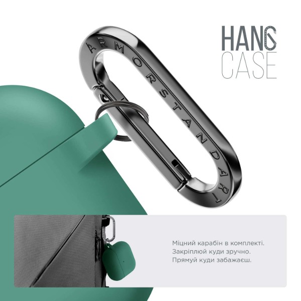 Фото - Чохол для навушників Armorstandart Hang Case for Apple AirPods 3 Pine Needle Green (ARM60319)