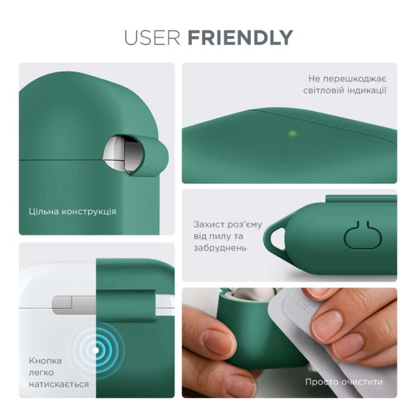 Фото - Чохол для навушників Armorstandart Hang Case for Apple AirPods 3 Pine Needle Green (ARM60319)