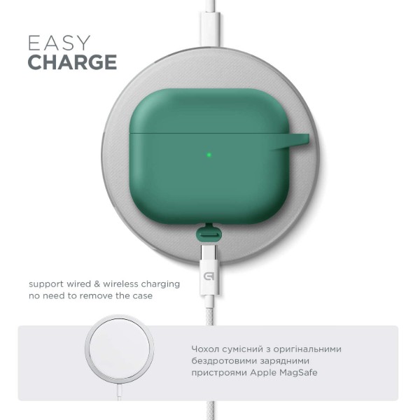 Фото - Чохол для навушників Armorstandart Hang Case for Apple AirPods 3 Pine Needle Green (ARM60319)