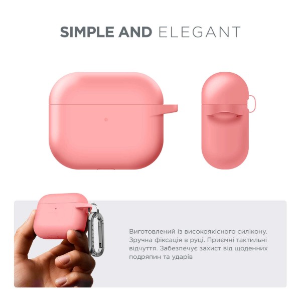 Фото - Чохол для навушників Armorstandart Hang Case for Apple AirPods 3 Pink (ARM60320)