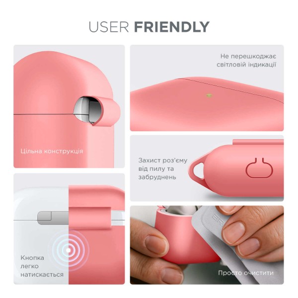Фото - Чохол для навушників Armorstandart Hang Case for Apple AirPods 3 Pink (ARM60320)