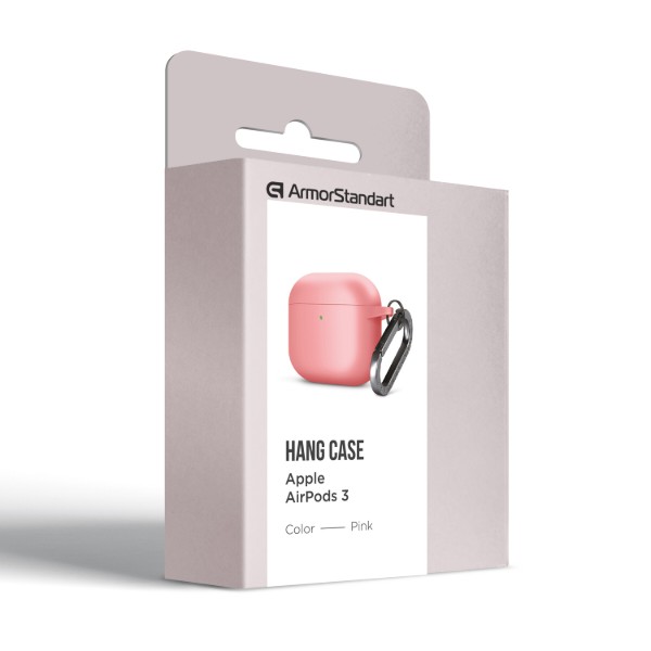Фото - Чохол для навушників Armorstandart Hang Case for Apple AirPods 3 Pink (ARM60320)