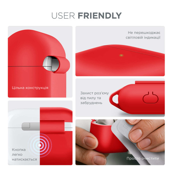 Фото - Чехол для наушников Armorstandart Hang Case for Apple AirPods 3 Red (ARM60322)