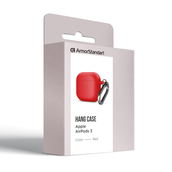 Фото - Чехол для наушников Armorstandart Hang Case for Apple AirPods 3 Red (ARM60322)