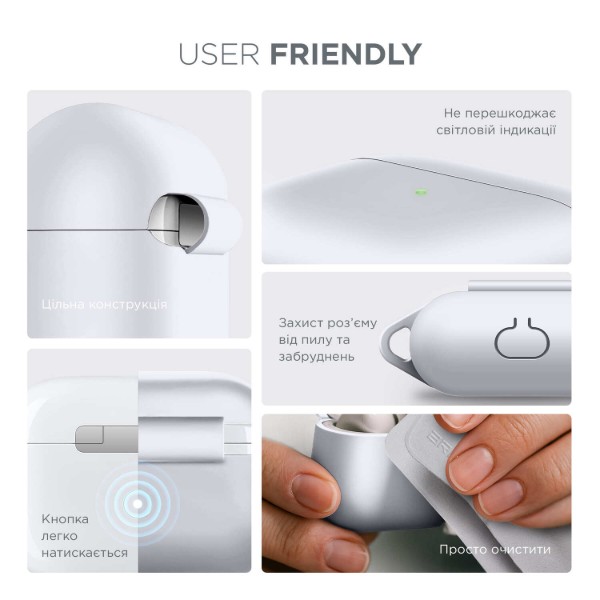 Фото - Чохол для навушників Armorstandart Hang Case for Apple AirPods 3 White (ARM60324)
