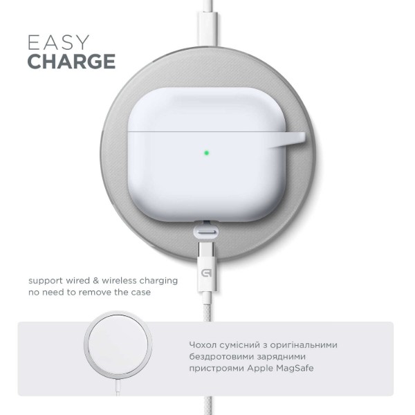 Фото - Чохол для навушників Armorstandart Hang Case for Apple AirPods 3 White (ARM60324)