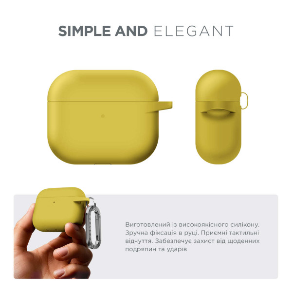 Фото - Чехол для наушников Armorstandart Hang Case for Apple AirPods 3 Yellow (ARM60325)
