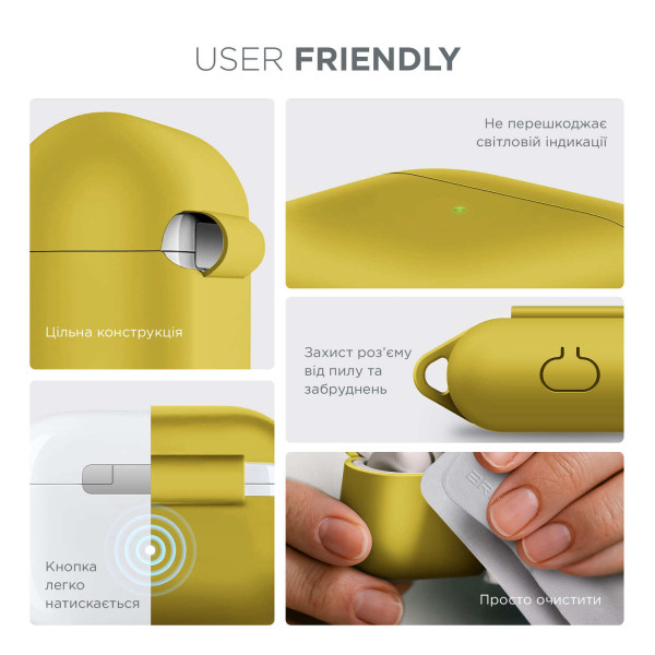 Фото - Чехол для наушников Armorstandart Hang Case for Apple AirPods 3 Yellow (ARM60325)