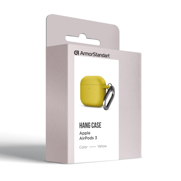 Фото - Чехол для наушников Armorstandart Hang Case for Apple AirPods 3 Yellow (ARM60325)