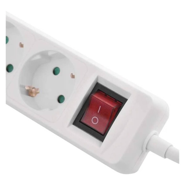 Фото - Подовжувач 220В EMOS P1523CU, 5 розетки, 3 м.1× USB-A + 1× USB-C