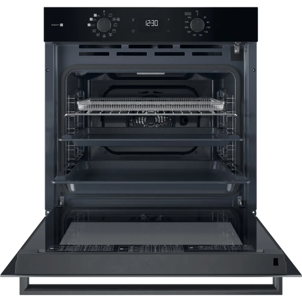 Фото - Духова шафа + варильна поверхня газова Hotpoint-Ariston HAO3K78PSUFB + HAGS61F/BK1