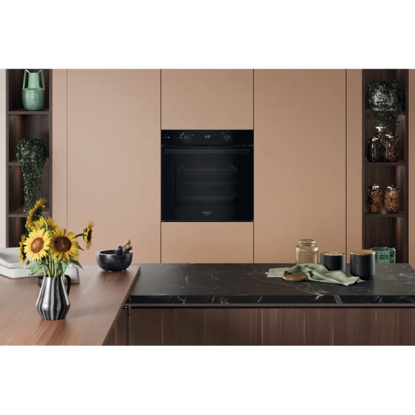 Фото - Духова шафа + варильна поверхня газова Hotpoint-Ariston HAO3K78PSUFB + HAGS61F/BK1