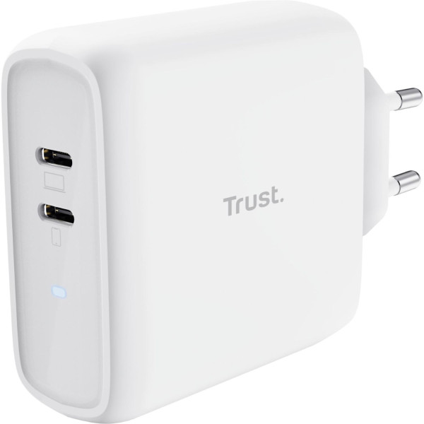 Фото - Мережевий зарядний пристрій Trust Maxo 65W 2xUSB-C PD (25381)
