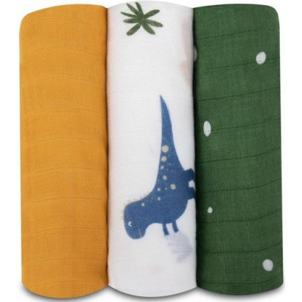 Фото - Набір пелюшок Lionelo Dino Bamboo Box Multicolor