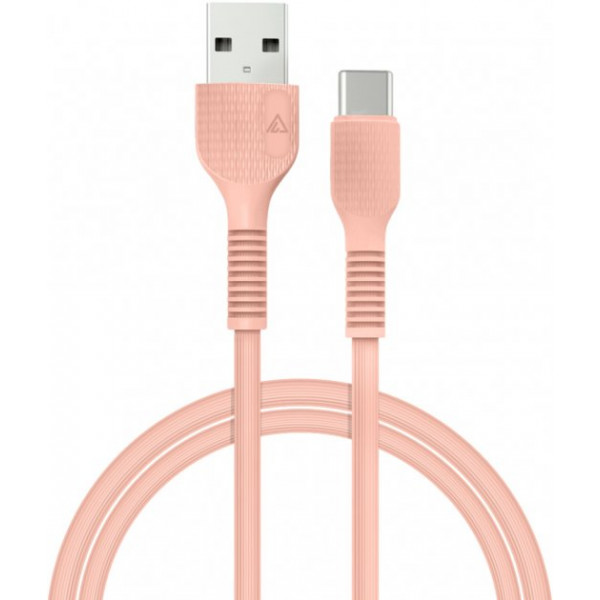 Фото - Кабель ACCLAB USB to Type-C 1,2m  Peachy (AL-CBCOLOR-T1PH)