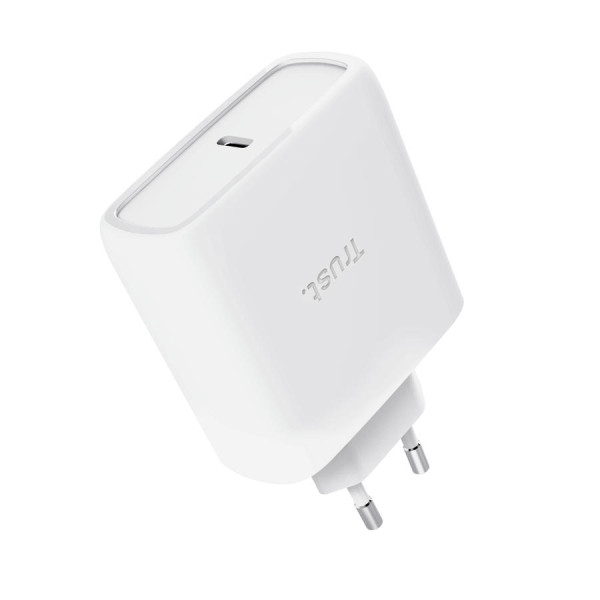Фото - Мережевий зарядний пристрій Trust Maxo 65Вт GaN USB-C PD/PPS White (25524)