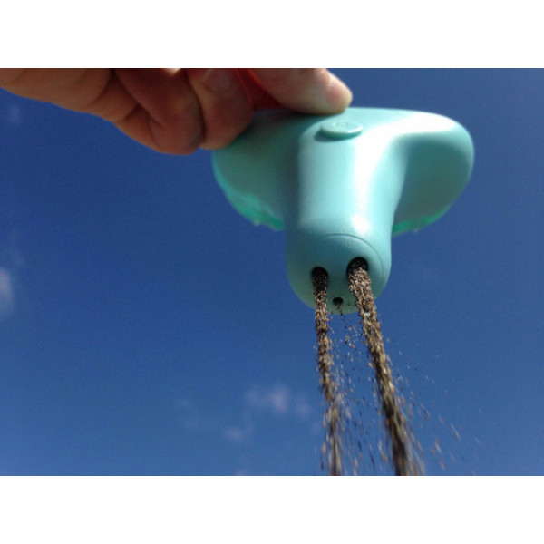 Фото - Набір для гри в пісочниці Quut Raki (синій совочок + зелені грабельки) (170884)