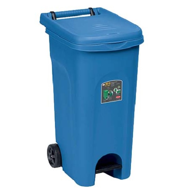 Фото - Бак для сміття з педаллю Stefanplast Eco System 80 л (25602)