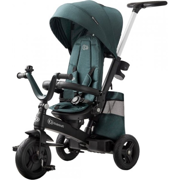 Фото - Трёхколёсный велосипед Kinderkraft Easytwist Midnight Green (KKRETWIGRE0000)
