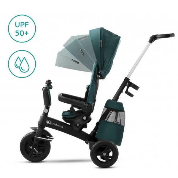 Фото - Трёхколёсный велосипед Kinderkraft Easytwist Midnight Green (KKRETWIGRE0000)