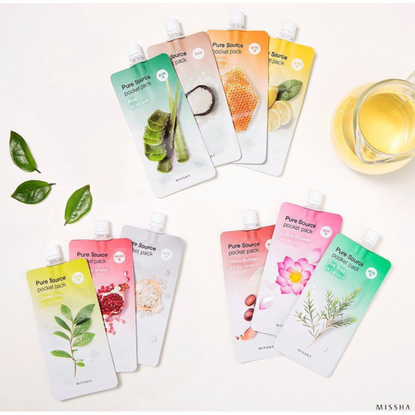 Фото - Маска для обличчя Missha Pure Source Pocket Pack з екстрактом чайного дерева 10 мл (8806185781848)